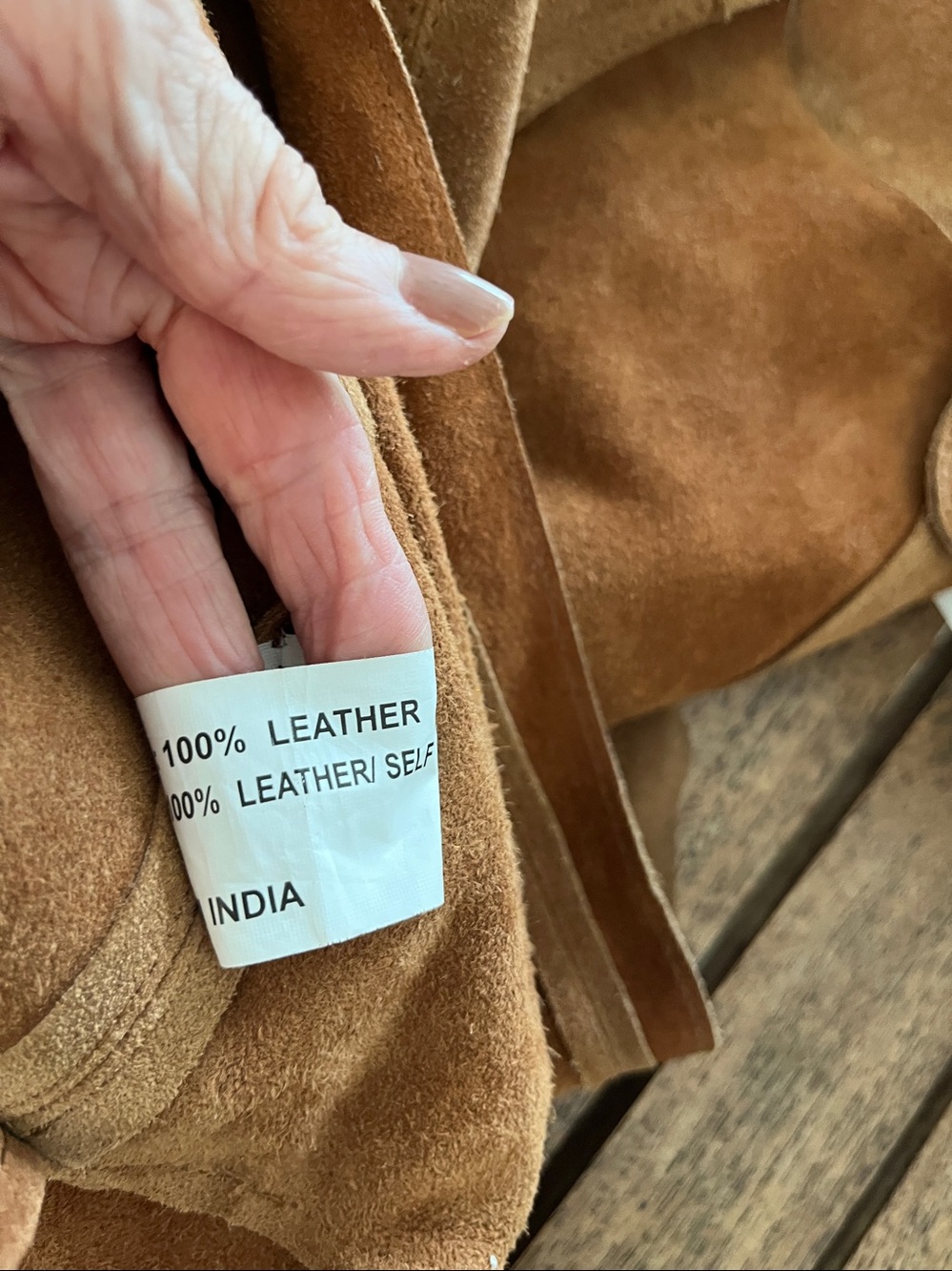 Haute Hippie Suede Messenger Bag in Chestnut leather beautiful - Picture 8 of 9